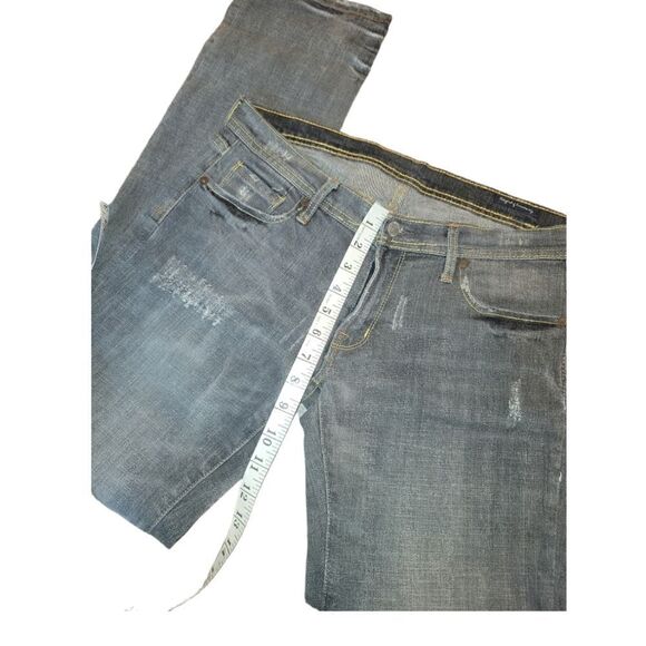 Citizens of Humanity Straight Leg Gray Wash Distressed Jeans Size 30 155-088 - Picture 11 of 13